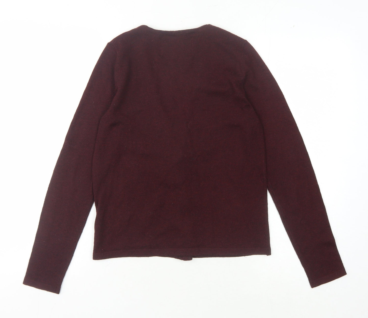 na.mu Women's Brown Cardigan, Size 2, V-Neck, Knit