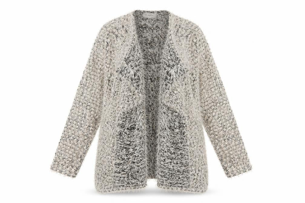 Womens UK Size M/L BASSINI Multicoloured Cardigan Jumper