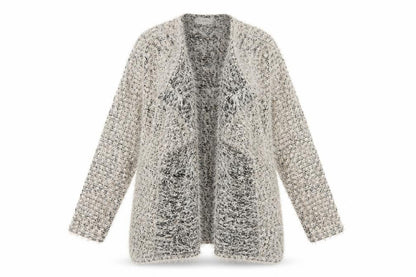 Womens UK Size M/L BASSINI Multicoloured Cardigan Jumper