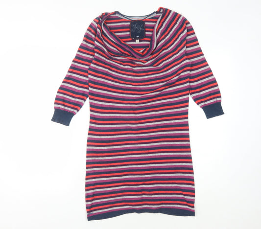Fat Face Women's Multicoloured Jumper Dress Size 10