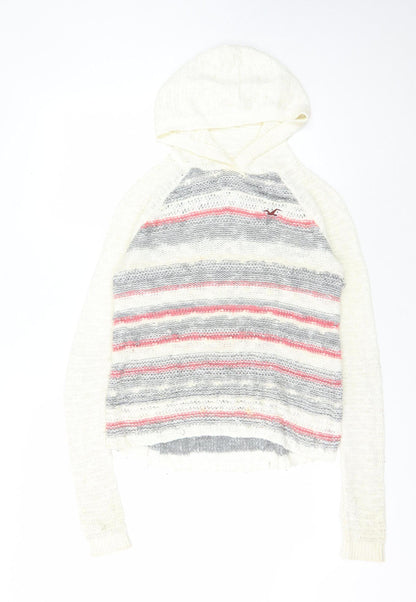 Womens UK Size XS Hollister Multicoloured Pullover Jumper