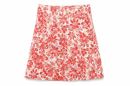 Maine New England Women's Floral A-Line Skirt, Size 12