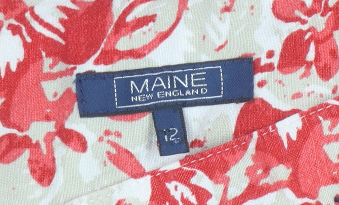 Maine New England Women's Floral A-Line Skirt, Size 12