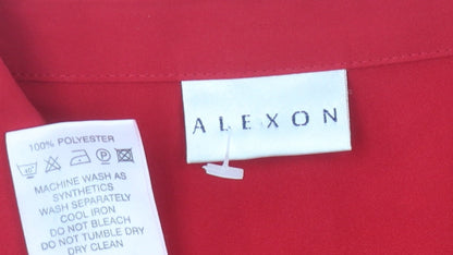 Alexon Women's Red Button-Up Shirt Size 16