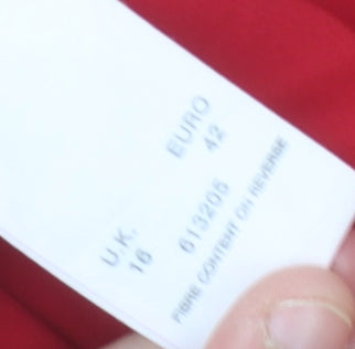 Alexon Women's Red Button-Up Shirt Size 16