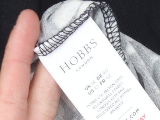 Hobbs Women’s Black Wrap Dress Size 14