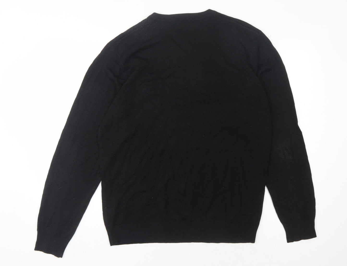 Pierre Cardin Men's Black XL V-Neck Pullover Jumper