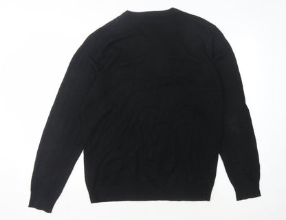 Pierre Cardin Men's Black XL V-Neck Pullover Jumper