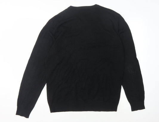 Pierre Cardin Men's Black XL V-Neck Pullover Jumper