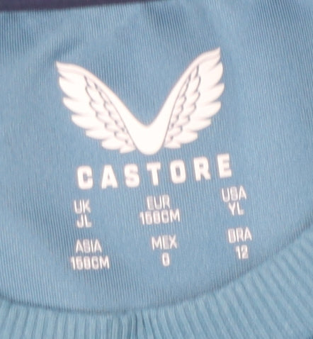 Castore Boys Blue Pullover Sweatshirt 14 Years, Football Logo