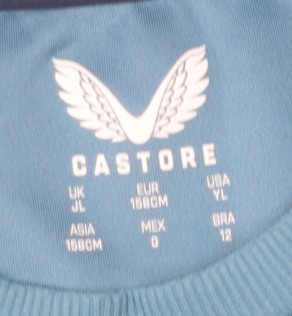 Castore Boys Blue Pullover Sweatshirt 14 Years, Football Logo