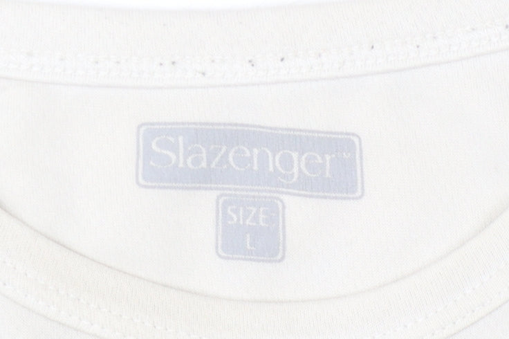 Mens Slazenger Beige Tank Top, Size L, Gym Essential