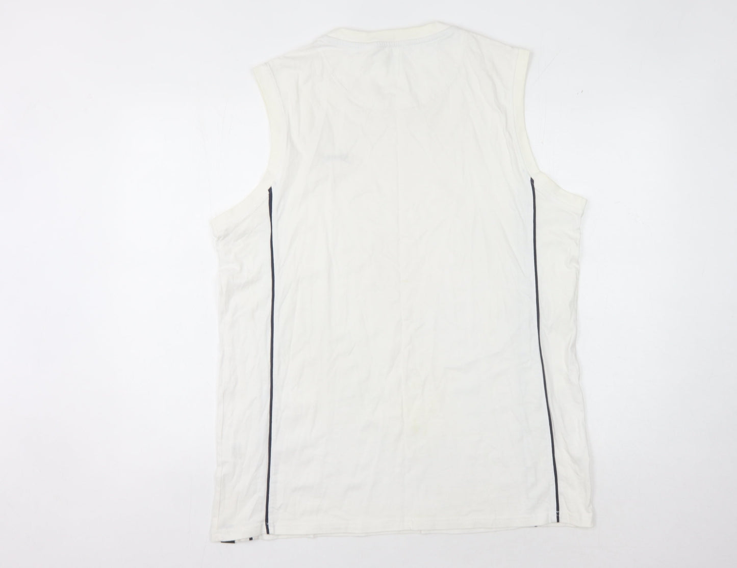 Slazenger Men's White Tank Top XL Gym Training