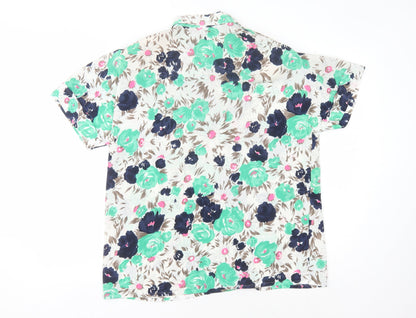 Jacques Vert Women's Floral Blouse Size 16 Multicoloured