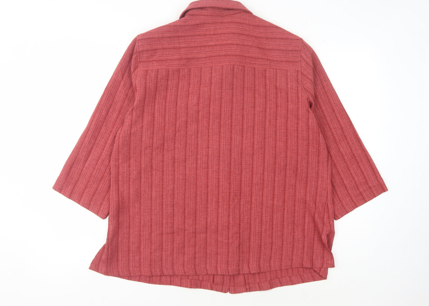 EWM Women's Red Button-Up Shirt Size 20