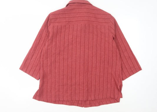 EWM Women's Red Button-Up Shirt Size 20