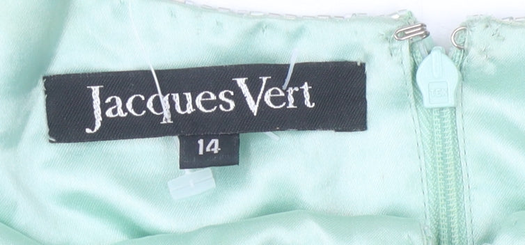 Womens UK Size 14 Jacques Vert Green Basic Blouse
