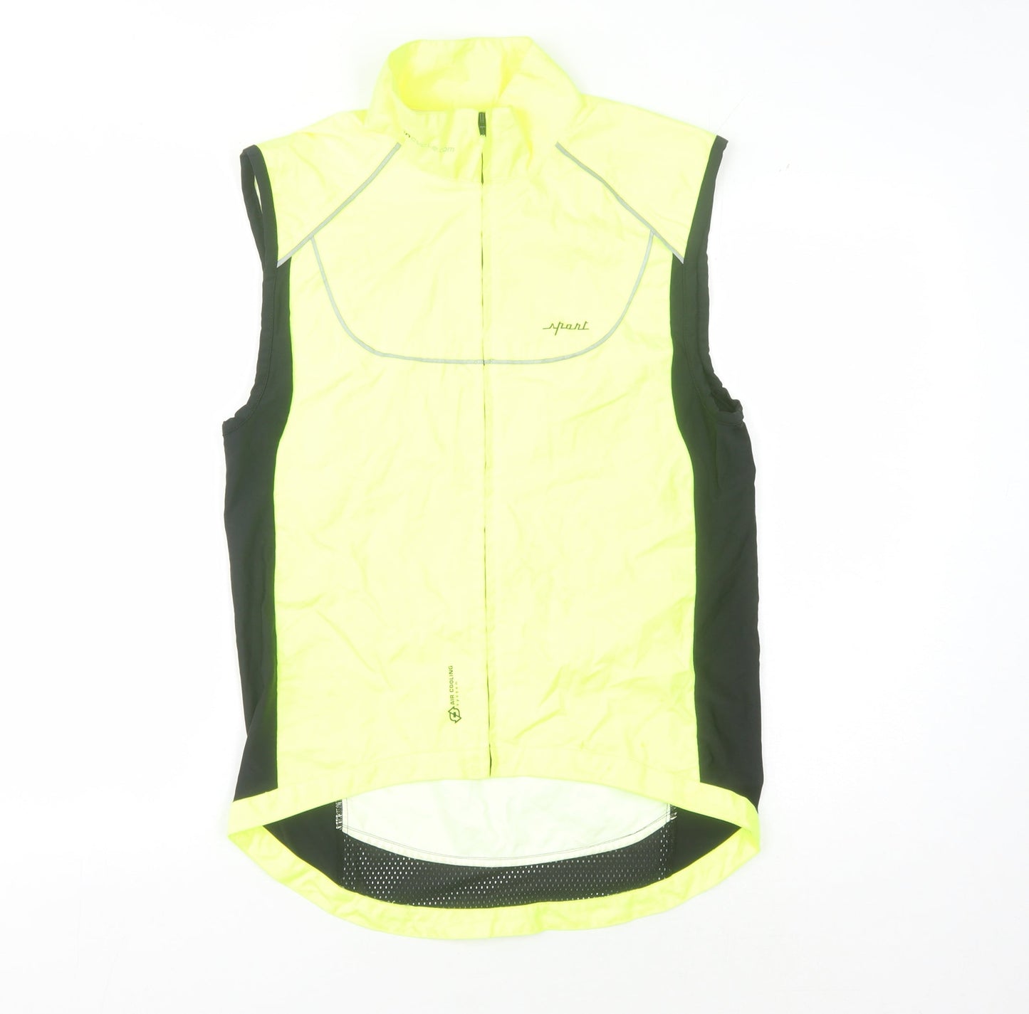 Decathlon Men's Yellow Cycling Windbreaker Jacket S