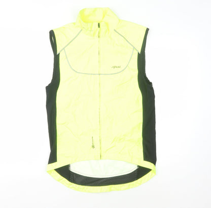 Decathlon Men's Yellow Cycling Windbreaker Jacket S