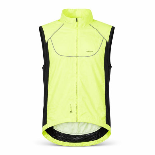 Decathlon Men's Yellow Cycling Windbreaker Jacket S