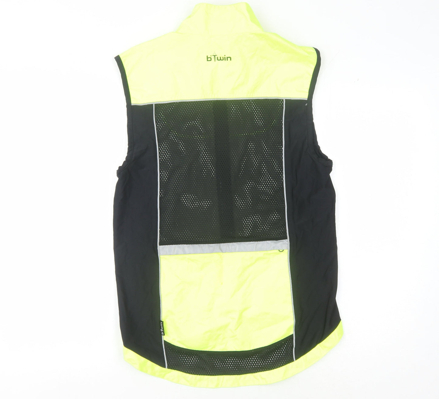 Decathlon Men's Yellow Cycling Windbreaker Jacket S