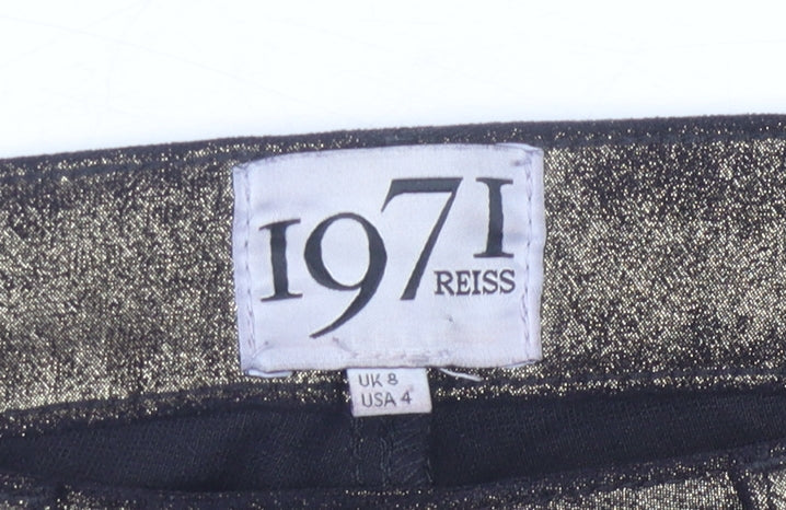 Womens UK Size 8 Reiss   Gold Trousers