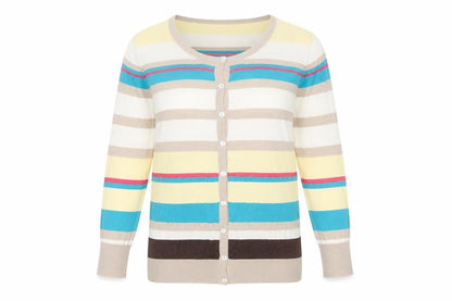 Womens UK Size S Oasis Multicoloured Cardigan Jumper