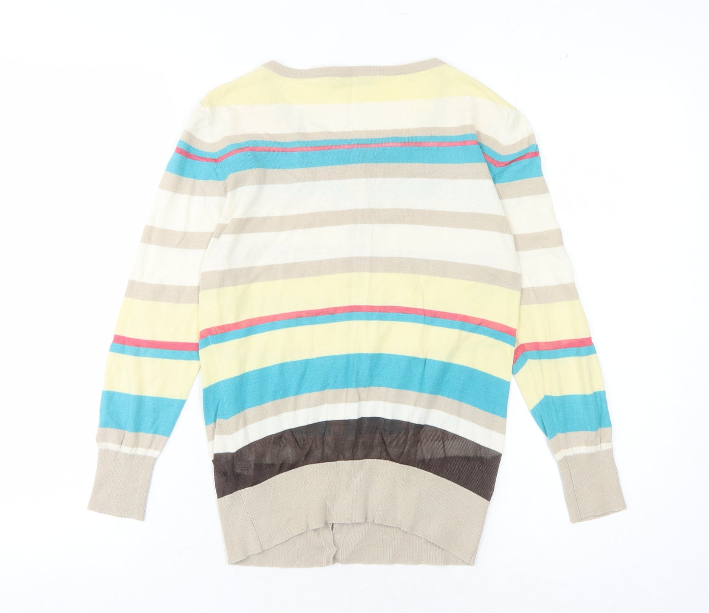 Womens UK Size S Oasis Multicoloured Cardigan Jumper