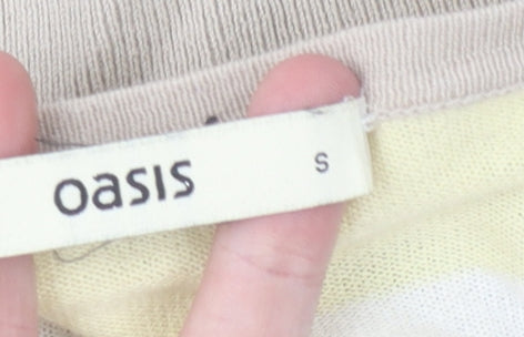 Womens UK Size S Oasis Multicoloured Cardigan Jumper