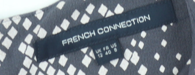 French Connection Women's Grey Dress Size 12