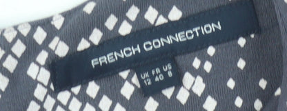 French Connection Women's Grey Dress Size 12
