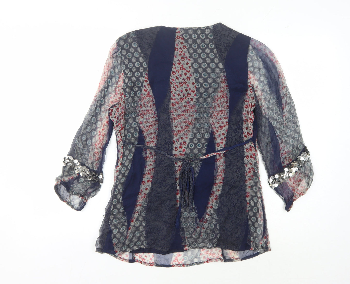 Womens UK Size 10 ROCHA JOHN ROCHA Multicoloured Tunic Blouse