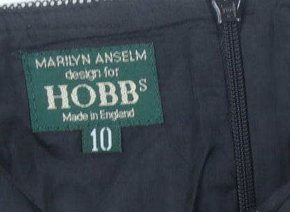 Hobbs Women's Grey Pencil Skirt, Size 10, Wool Tweed