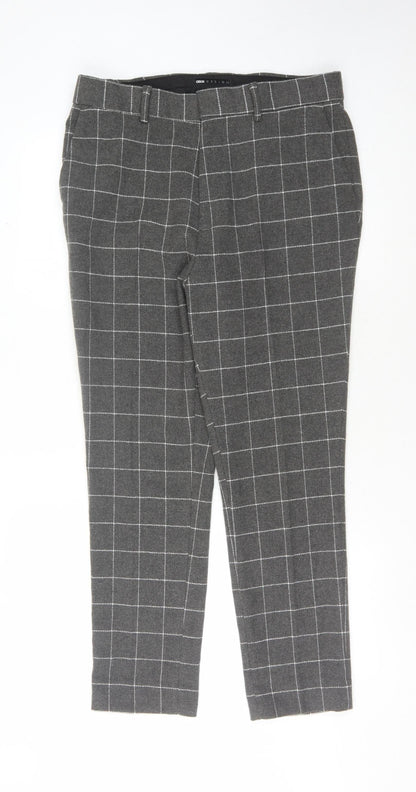 Asos Grey Check Men's Trousers L Casual