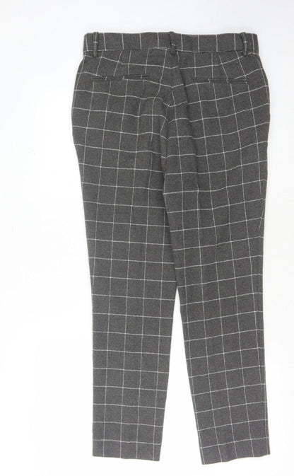 Asos Grey Check Men's Trousers L Casual