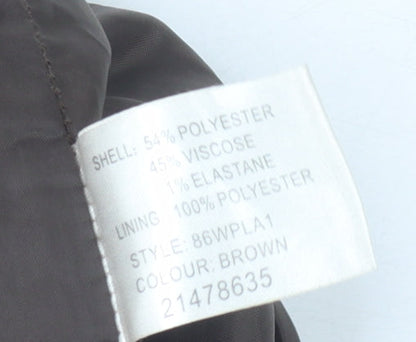 Klass Collection Womens Brown Skirt Size 16