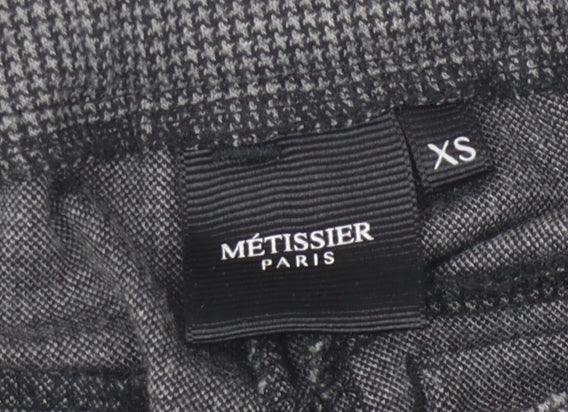 Métissier Paris Grey XS Check Trousers - Women's