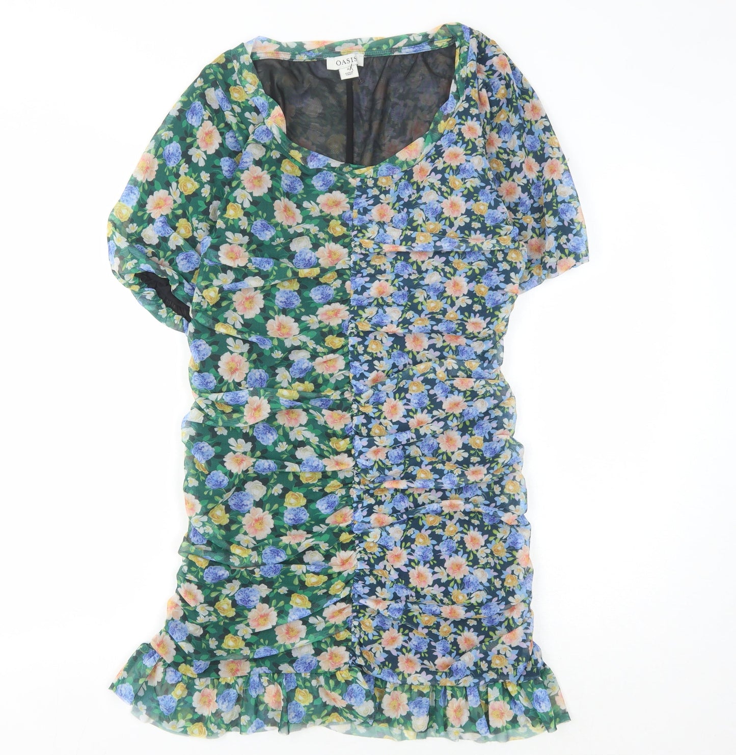 Oasis Women's Multicoloured Floral Dress, Medium