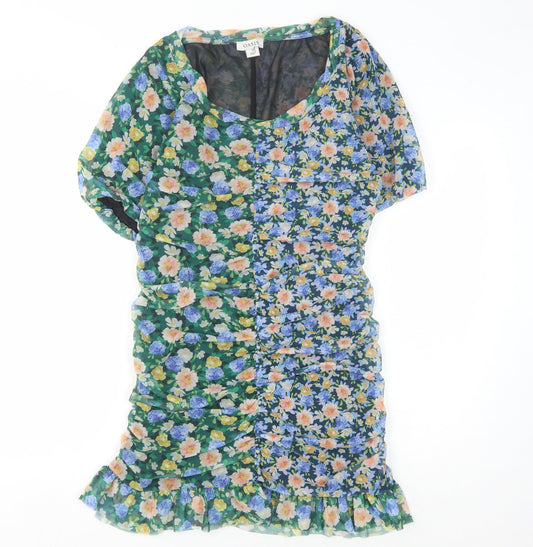 Oasis Women's Multicoloured Floral Dress, Medium
