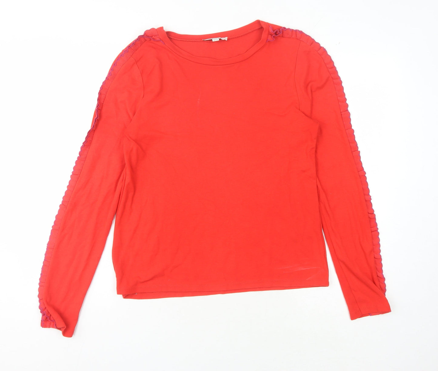 Womens UK Size 10 Great Plains Red Basic T-Shirt