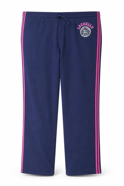 Womens UK Size 6 Lonsdale Regular Fit Jogger Blue Trousers