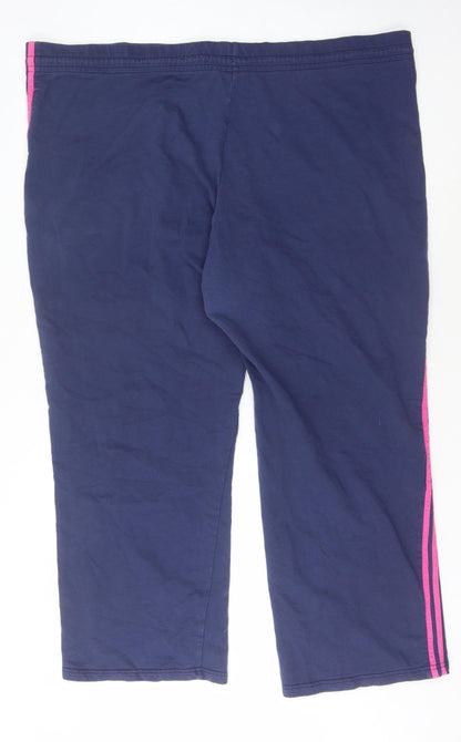 Womens UK Size 6 Lonsdale Regular Fit Jogger Blue Trousers
