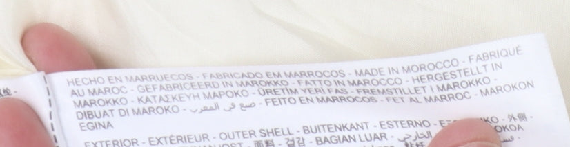 Massimo Dutti Women's White V-Neck Long Sleeve Dress