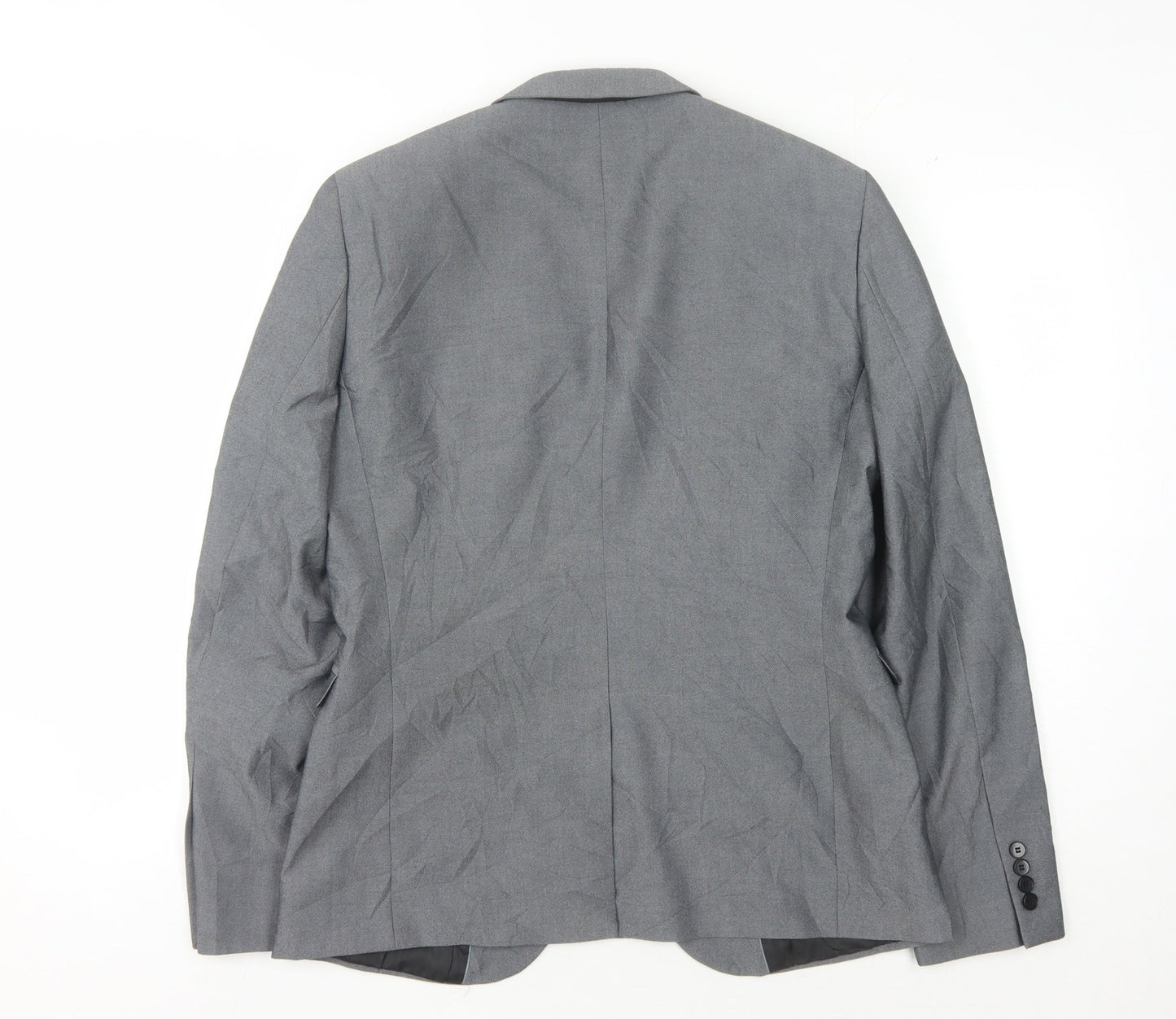 Mens UK Size 38 Burton Regular Grey Suit Jacket