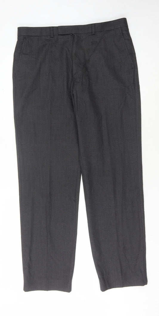 Marks and Spencer Men's Black Dress Pants, Size 36