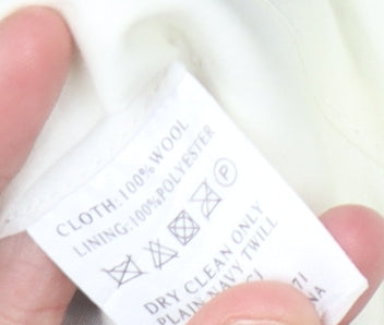 T.M.Lewin Men's Blue Dress Pants Size 34 Wool