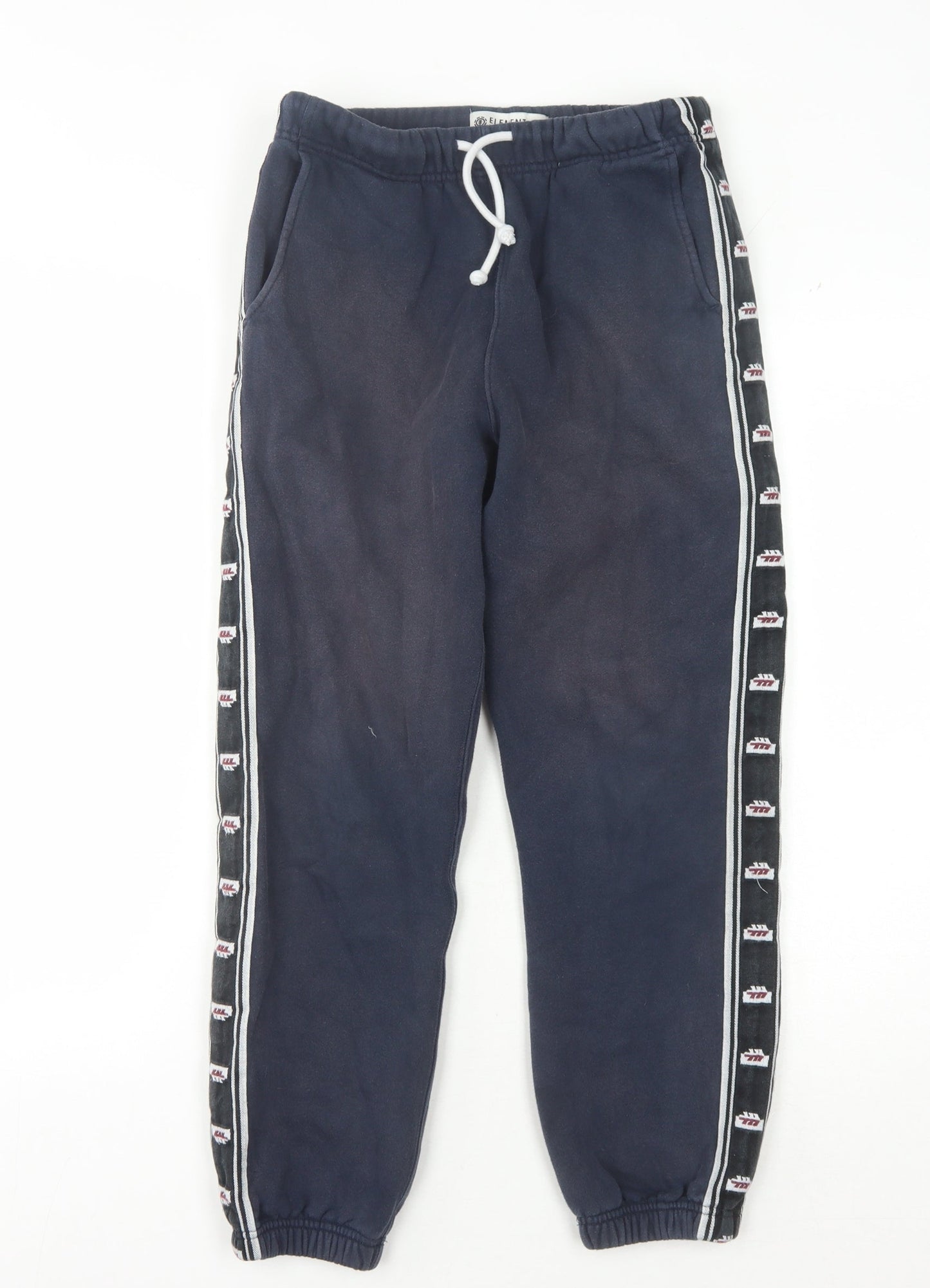 Element Men's Blue Joggers - Small, Logo, Drawstring