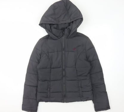 Womens UK Size 12 SoulCal & Co Black Puffer Jacket