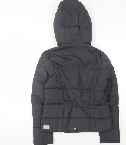 Womens UK Size 12 SoulCal & Co Black Puffer Jacket