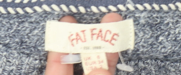 Womens UK Size UK 6 Fat Face Blue Pullover Jumper